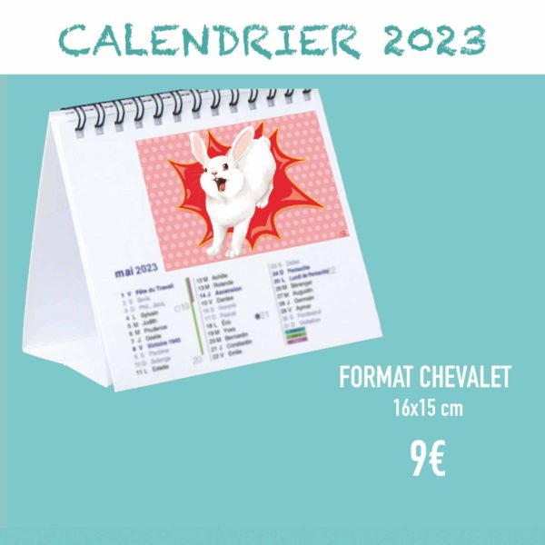 Calendrier 2023 - chevalet