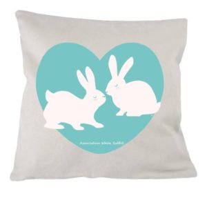 Housse de coussin - lapins