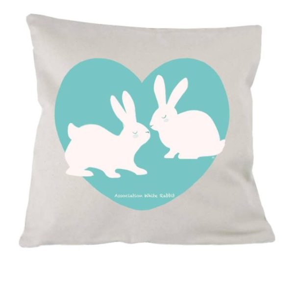 Housse de coussin - lapins